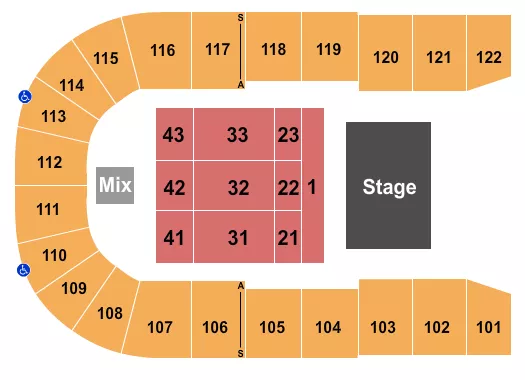 seating chart for Keystone Centre - Endstage RSV - eventticketscenter.com