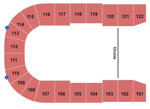 seating chart for Keystone Centre - Rodeo - eventticketscenter.com
