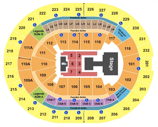 seating chart for Kia Center - Aespa - eventticketscenter.com