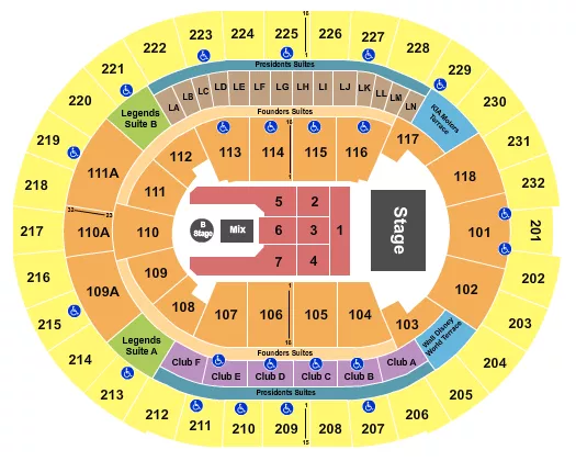 seating chart for Kia Center - Chris Brown - eventticketscenter.com