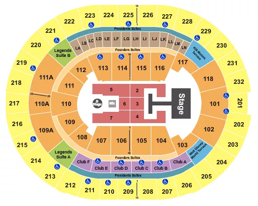 seating chart for Kia Center - Descendants & Zombies - eventticketscenter.com