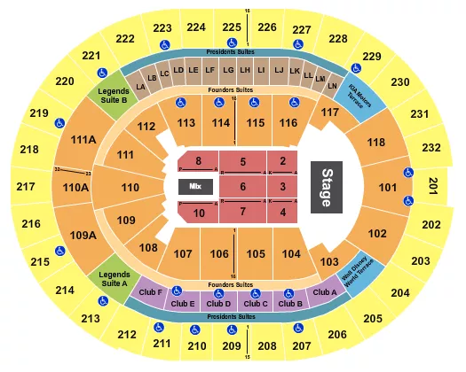 seating chart for Kia Center - Endstage 7 - eventticketscenter.com