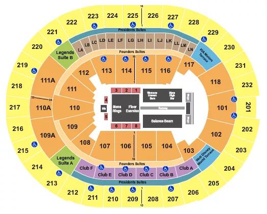seating chart for Kia Center - Gold Over America - eventticketscenter.com