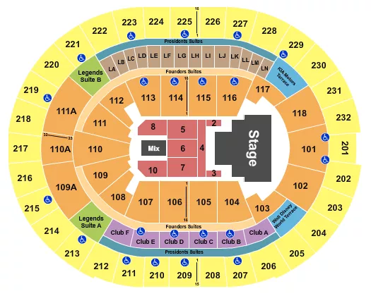 seating chart for Kia Center - I-dle - eventticketscenter.com