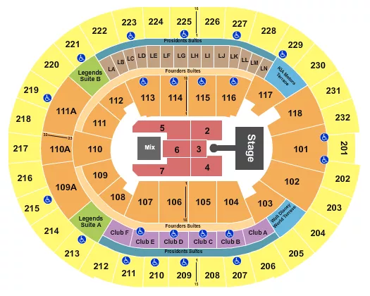 seating chart for Kia Center - Kali Uchis - eventticketscenter.com