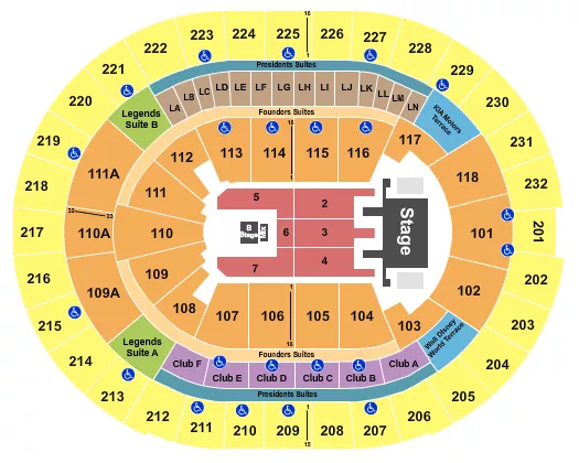seating chart for Kia Center - Mana - eventticketscenter.com