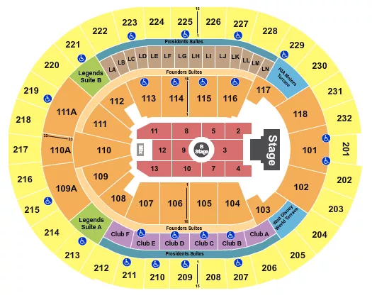 seating chart for Kia Center - Melanie Martinez - eventticketscenter.com