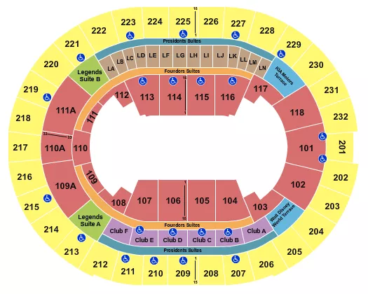 seating chart for Kia Center - Monster Jam - eventticketscenter.com
