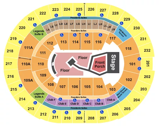 seating chart for Kia Center - Noah Kahan - eventticketscenter.com