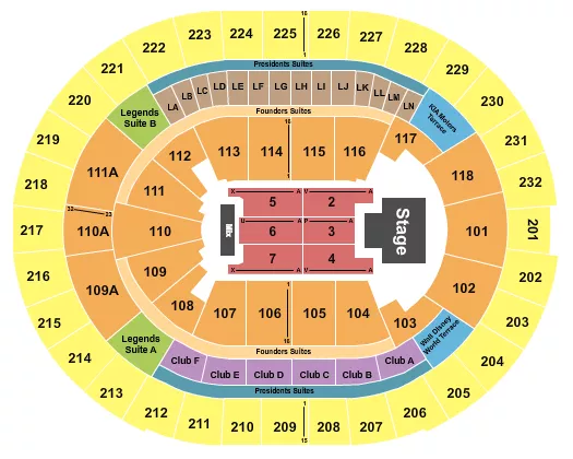 seating chart for Kia Center - Omar Courtz - eventticketscenter.com
