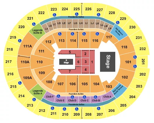 seating chart for Kia Center - Rawayana - eventticketscenter.com