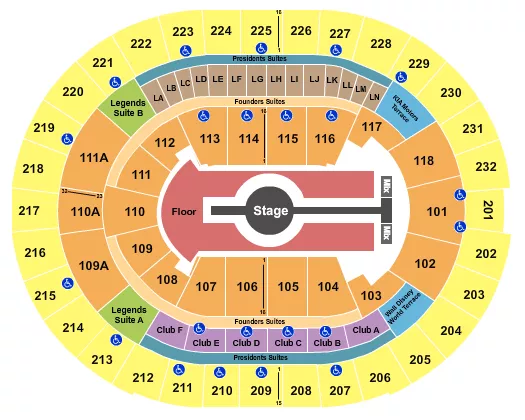 seating chart for Kia Center - Rod Wave - eventticketscenter.com