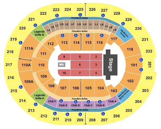 seating chart for Kia Center - Trans-Siberian Orchestra - eventticketscenter.com