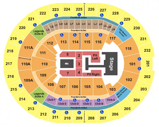 seating chart for Kia Center - Teddy Swims - eventticketscenter.com