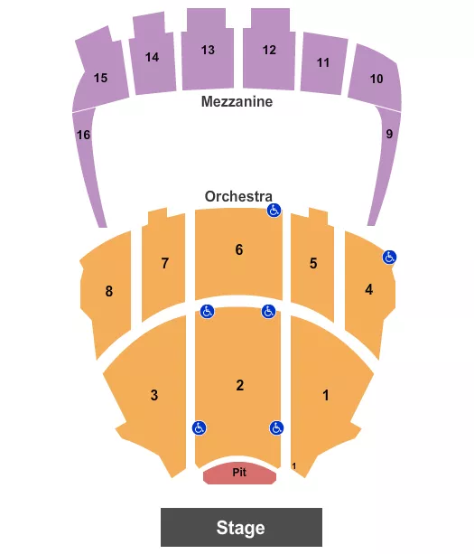 seating chart for Kings Theatre - NY - Endstage Pit 3 - eventticketscenter.com