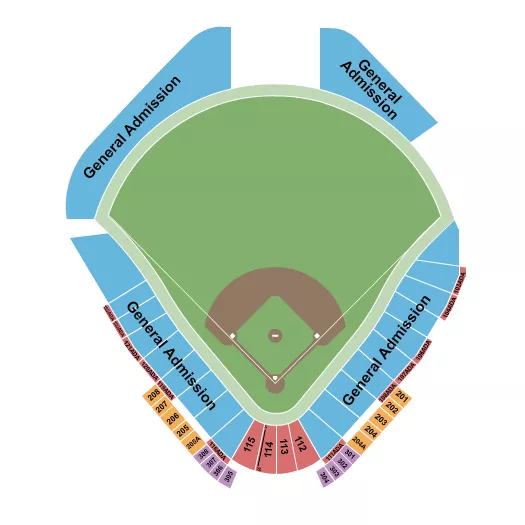 seating chart for Kino Veterans Memorial Stadium - World Baseball Classic - eventticketscenter.com