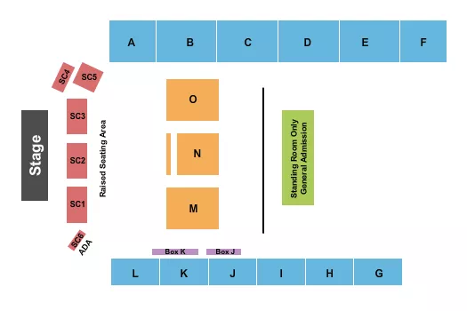 seating chart for Kitsap County Fairgrounds Events Center - Endstage Reserved - eventticketscenter.com