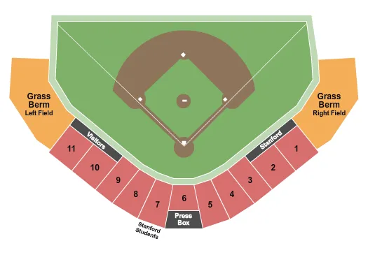 seating chart for Klein Field At Sunken Diamond - Baseball 2019 - eventticketscenter.com