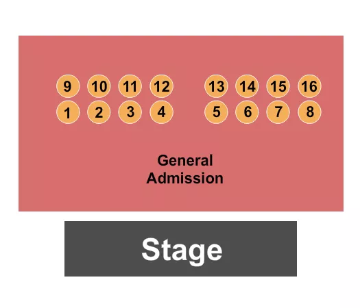 seating chart for Knitting Factory Concert House - Boise - GA/Floor Tables - eventticketscenter.com