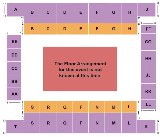 seating chart for Knoxville Civic Coliseum - Generic Floor - eventticketscenter.com