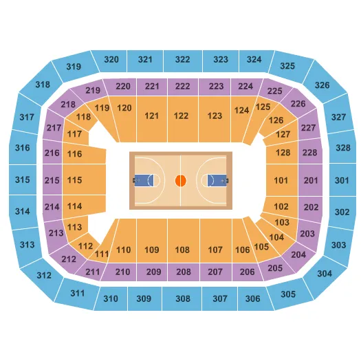 seating chart for Kohl Center - Basketball - eventticketscenter.com