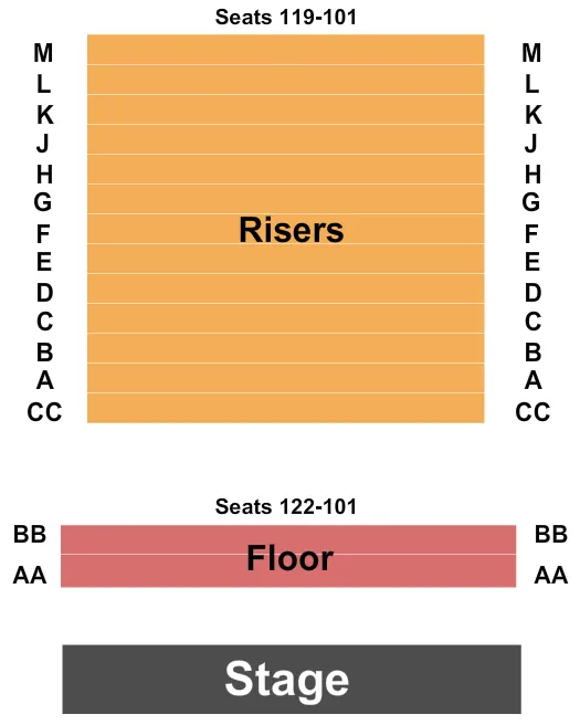 seating chart for Kravis Center - Helen K. Persson Hall - End Stage - eventticketscenter.com