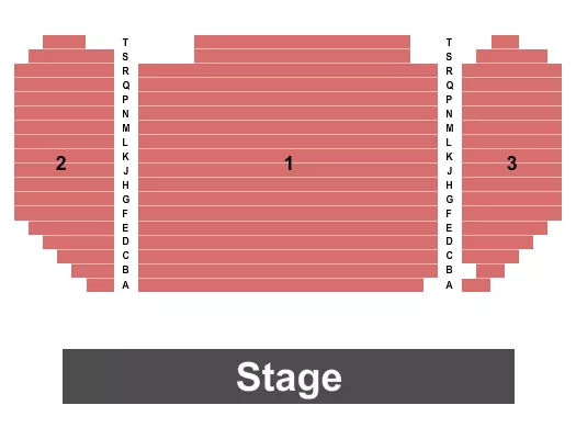 seating chart for Krider Performing Arts Center - Endstage - eventticketscenter.com