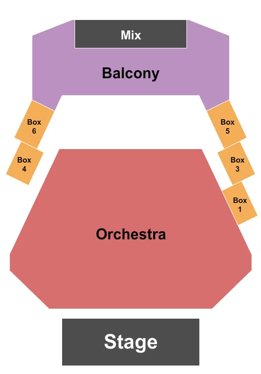 seating chart for Kupferberg Center for the Arts - LeFrak Concert Hall - Endstage - eventticketscenter.com