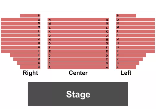 seating chart for Kuss Auditorium At Clark State Community College - Endstage 3 - eventticketscenter.com