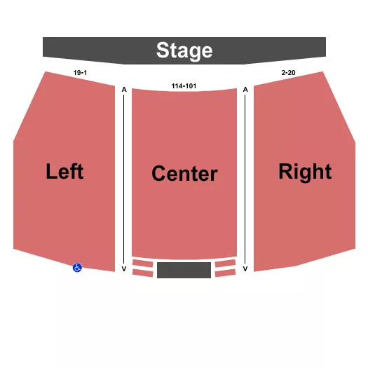 seating chart for Kuss Auditorium At Clark State Community College - Endstage Pit - eventticketscenter.com