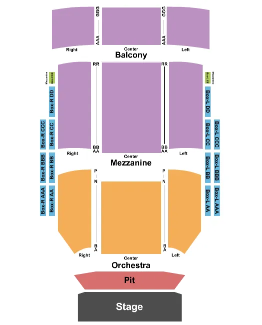 seating chart for Kuss Auditorium At Clark State Community College - Endstage-2 - eventticketscenter.com