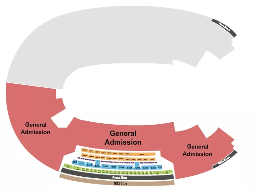 seating chart for Los Angeles Memorial Coliseum - Fan Fest - eventticketscenter.com