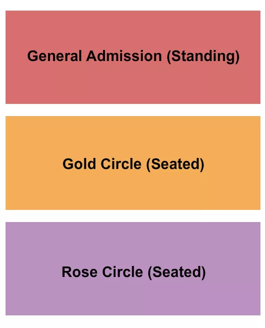 seating chart for La Rosa - Tucson - GA Standing/Gold/Rose - eventticketscenter.com