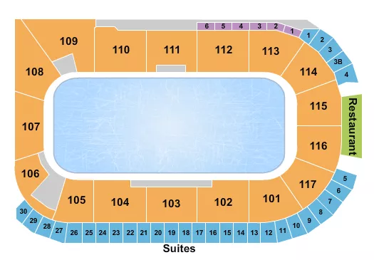 seating chart for LECOM Events Center - Ice Racing - eventticketscenter.com