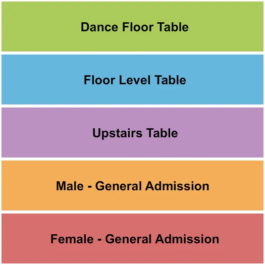 seating chart for LIV At Fontainebleau - GA/Tables - eventticketscenter.com