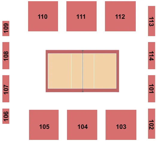 Volleyball Seating Map