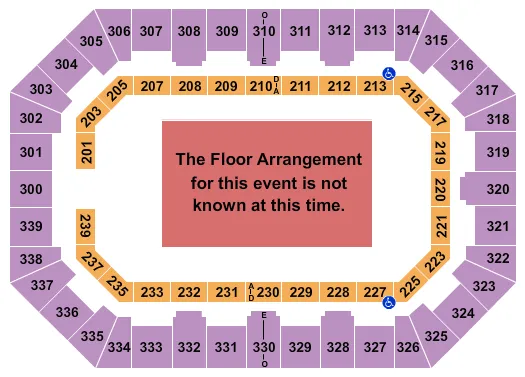 seating chart for La Crosse Center - Generic Floor - eventticketscenter.com