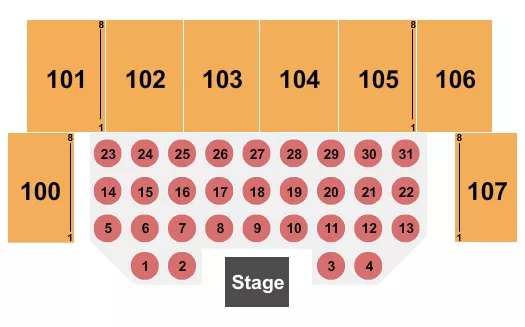 seating chart for La Crosse Center - Endstage Tables - eventticketscenter.com