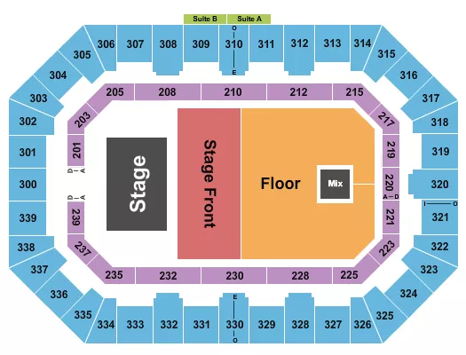 seating chart for La Crosse Center - Riverfront Revolt 2 - eventticketscenter.com