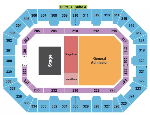 seating chart for La Crosse Center - Riverfront Revolt - eventticketscenter.com