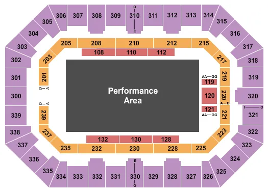 Raising Cane's River Center Theatre Tickets & Seating Chart