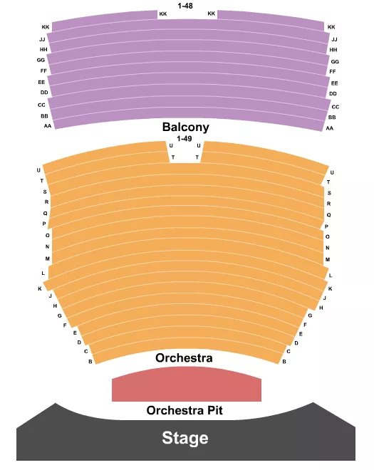 seating chart for La Mirada Theatre For The Performing Arts - Endstage Pit - eventticketscenter.com