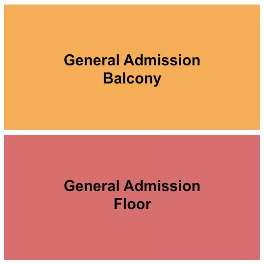 seating chart for La Porte Civic Auditorium - GA Floor & GA Balcony - eventticketscenter.com