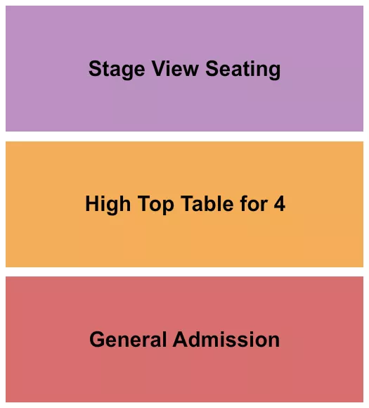 seating chart for La Rosa - Tucson - GA/Table/Side View - eventticketscenter.com