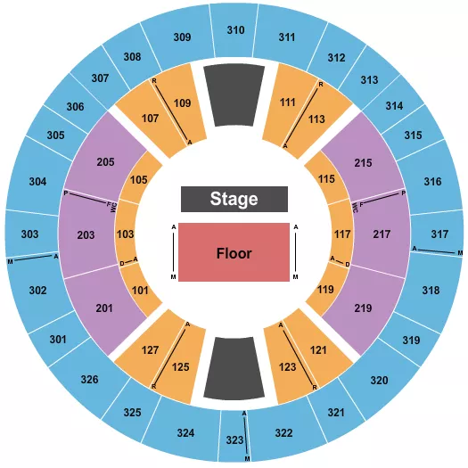seating chart for Laborde Earles Coliseum - Endstage RSV 2 - eventticketscenter.com