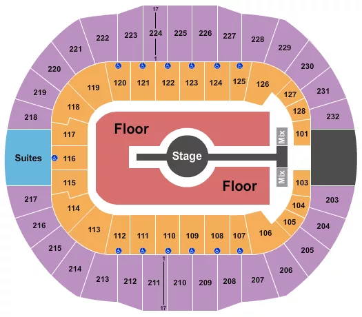 seating chart for Cajundome - Rod Wave - eventticketscenter.com