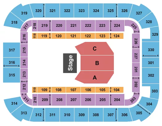 seating chart for Lake Charles Event Center - Paw Patrol Live - eventticketscenter.com