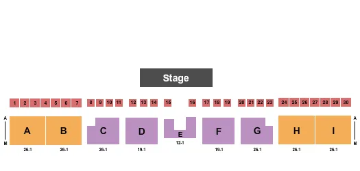 seating chart for Lake County Fairgrounds - Lakeview - Rodeo - eventticketscenter.com