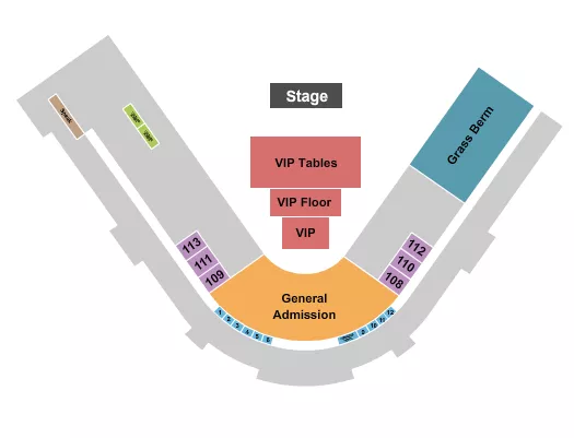 seating chart for Lake Elsinore Diamond - Concert w/ VIP Levels - eventticketscenter.com