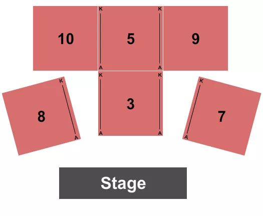 seating chart for Lakeside Event Center - Endstage 2 - eventticketscenter.com